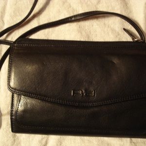 Rochelier black leather crossbody new small bag
